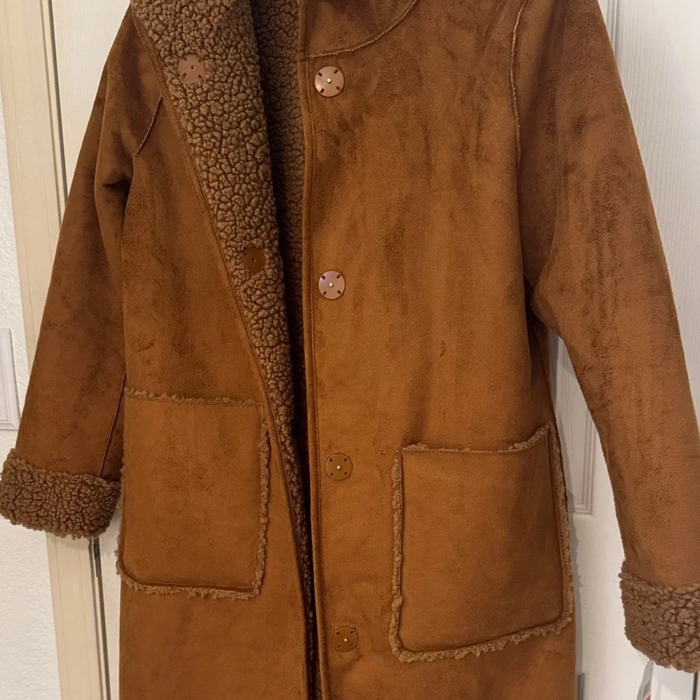 Lucky Brand Tan Sherpa Jacket - Picture 6 of 16